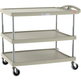 myCart Utility Cart w/3 Shelves, 500 lb Capacity, 40-1/4"L x 27-11/16"W x 36-7/8"H, Gray