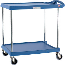 myCart Utility Cart w/2 Shelves, 300 lb Capacity, 34-3/8"Lx23-7/16"Wx35-1/2"H, Blue
