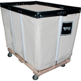 12 BU-Std-Duty Basket Truck - Cotton Canvas Liner - 4 Swivel Casters