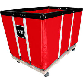 24 BU-Heavy-Duty Basket Truck - Vinyl Liner - 4 Swivel Casters - Red