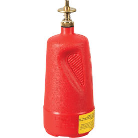 Dispensing Can, 4"D x 10-1/2"H, 1 Quart, Polyethylene, Red