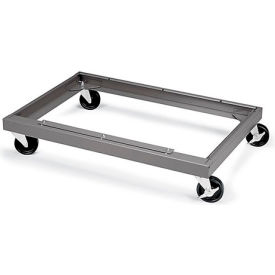 Mobile Steel Dolly For 36"Wx18"D Cabinets, Medium Gray