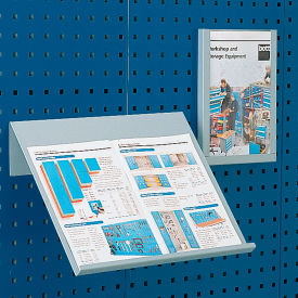 Toolboard Shelf For Perfo Panels-Vertical Document Holder - 9"Wx12"D (Letter Size)