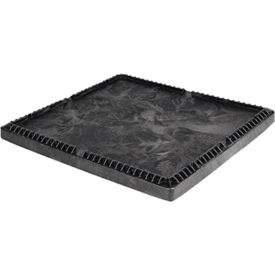 Folding Bulk Shipping Container Lid - 48"L x 45"W Black