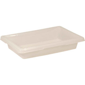 Bus Utility Tote Box, 18"L x 12"W x 3-1/2"H, White, Polyethylene