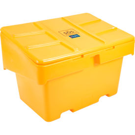 Lockable Outdoor Storage Container, 48"Lx33"Wx34"H, 18.5 Cu. Ft., Yellow