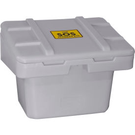 Lockable Outdoor Storage Container, 30"Lx24"Wx23"H, 5.5 Cu. Ft., Light Gray