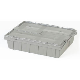 Flipak Distribution Container, 21-5/8"L x 15-1/8"W x 5-1/2"H, Gray