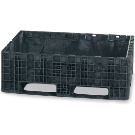 Heavy-Duty Container, 32"L x 30"W x 18"H, 2000 lb. Capacity, Black, Polyethylene