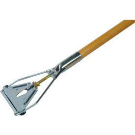 Easy Change Style Mop Handle - Steel Head - 60"L - Hardwood