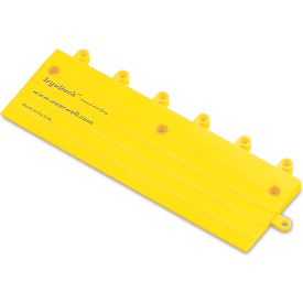 ErgoDeck Heavy Duty Ramp 7/8" Thick 1.5' x 1.5' Yellow - Case of 10