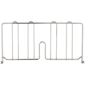 Chrome Shelf Divider, 18"Lx 8"H