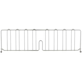 Chrome Shelf Divider, 30"L x 8"H