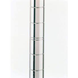 Super Erecta SiteSelect Chrome Shelving Post, Mobile-Ready, 86"H