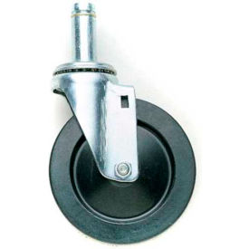 5" Stem Caster, Rubber, Swivel
