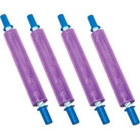 Stretch Wrap W/Extended Cord Handle, Blown, 80 Gauge, 20"Wx1000'L, Purple Tint