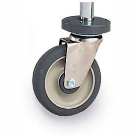 5" Stem Caster, Polyurethane, Swivel
