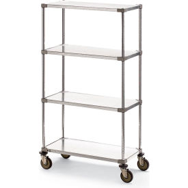 Super Erecta Shelf Truck w/4 Shelves, 900 lb. Capacity, 60"L x 24"W x 68"H
