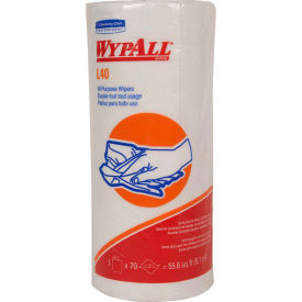 Cloth-Like Wipes, 10-2/5 x 11, White, 70/Roll, 24 Rolls/Carton