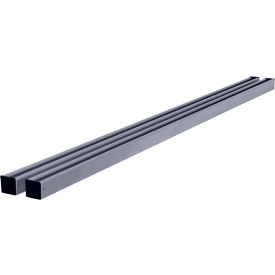 Steel Uprights, 60"W x 1-5/8"D, Gray