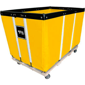 24 BU-Heavy-Duty Basket Truck - Vinyl Liner - 4 Swivel Casters - Yellow