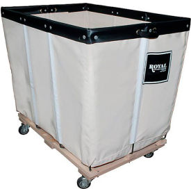 16 BU-Std-Duty Basket Truck - Cotton Canvas Liner - 4 Swivel Casters
