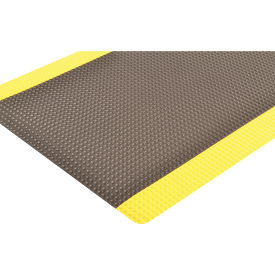 Bubble Trax Grande Anti Fatigue Mat 1" Thick 3' x Up to 60' Black/Yellow