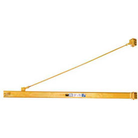 Wall-Mount Overbraced Tie-Rod Jib Crane, 2000 Lb. Capacity, 16' Span