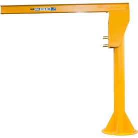 Heavy Duty Floor Mounted Jib Crane, 4000 Lb. Capacity, 14' Under Beam Height, 14' Span