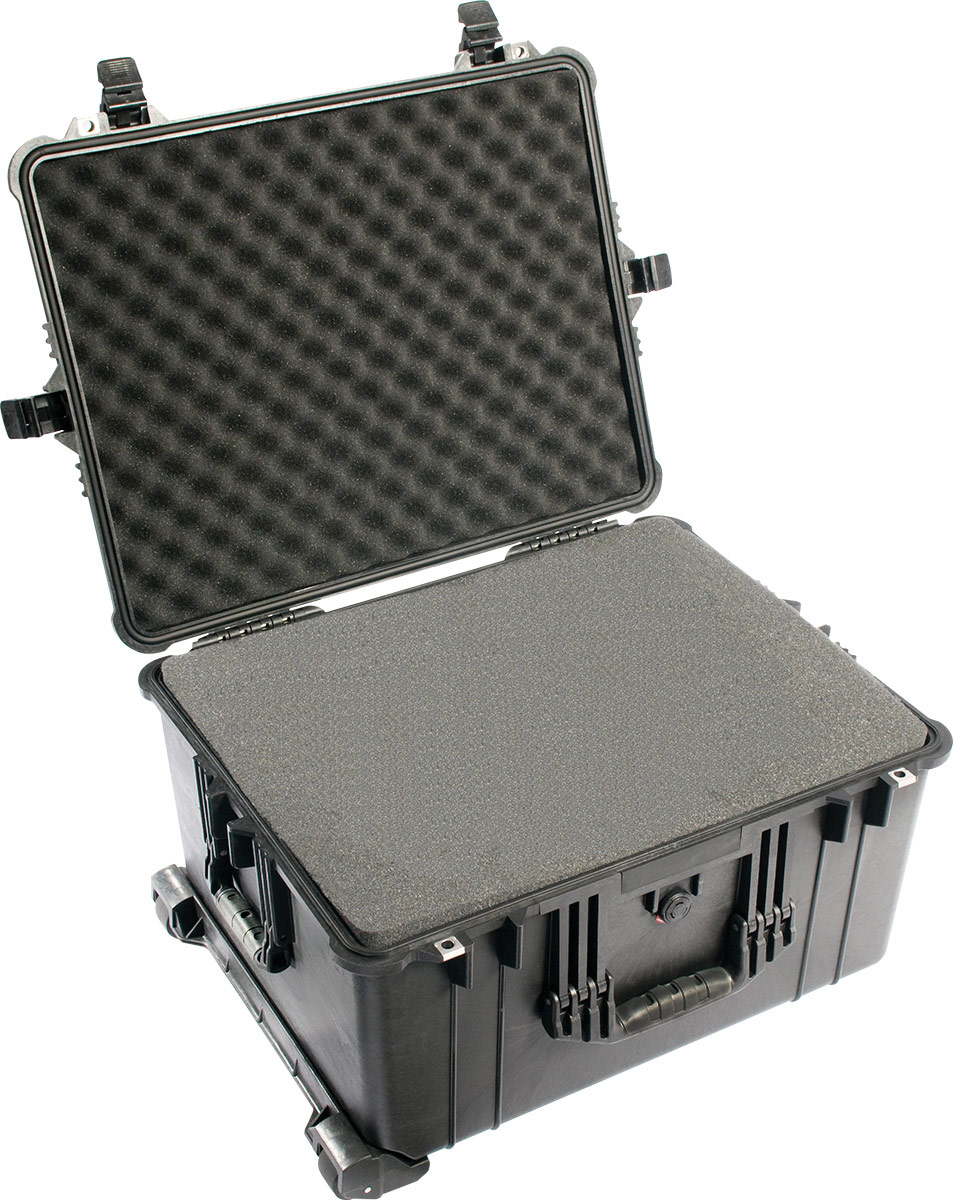1620 Protector Case, 24-3/4" x 19-9/16" x 13-7/8", Black, with Foam