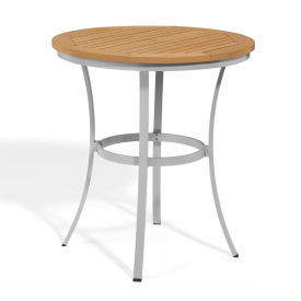 Travira 36" Cafe Bar Table, Tekwood Natural