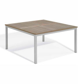 Travira 60" Square Dining Table, Tekwood Vintage