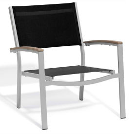 Travira Chat Chair, Black Sling, Tekwood Vintage Armcaps, 2/pack