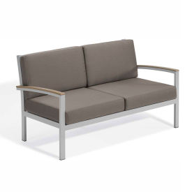 Travira Love Seat, Tekwood Vintage, Stone