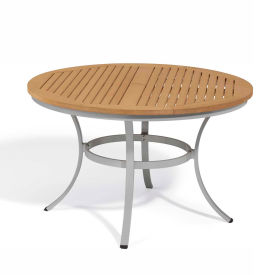 48" Round Dining Table, Tekwood Natural