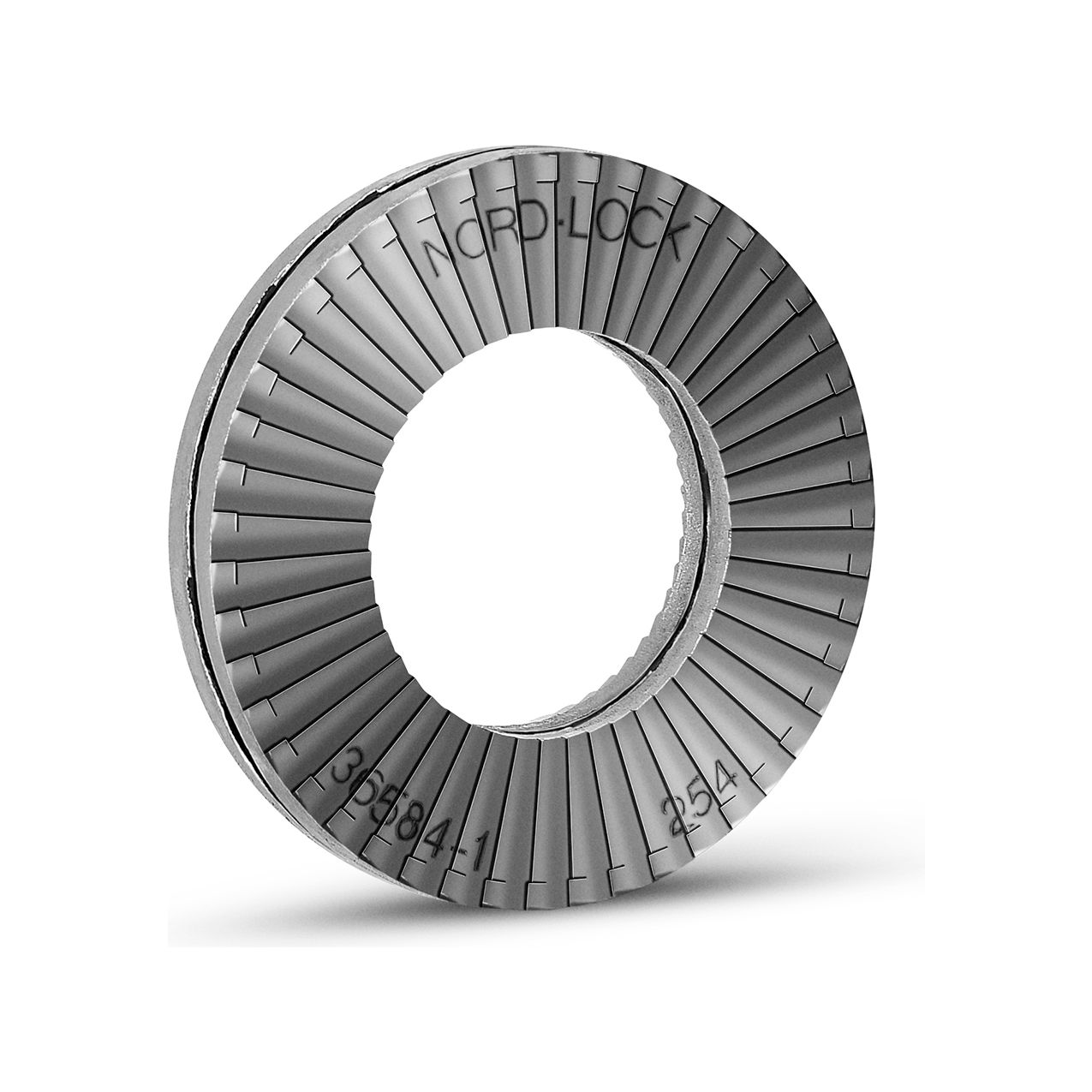 Wedge Locking Washer - 254 SMO Stainless Steel - 1/4" - Large O.D. - Pkg of 200