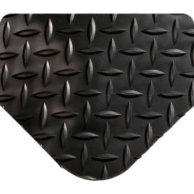 Diamond-Plate Anti Fatigue Mat, 9/16" Thick, 3'W x 5'L, Black