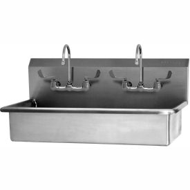 54WFL 2-Person Wall Mount Wash Station With Faucets