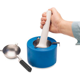 Liquid Nitrogen Cooled Mortar, 6-1/2" Diameter x 4-1/2"H