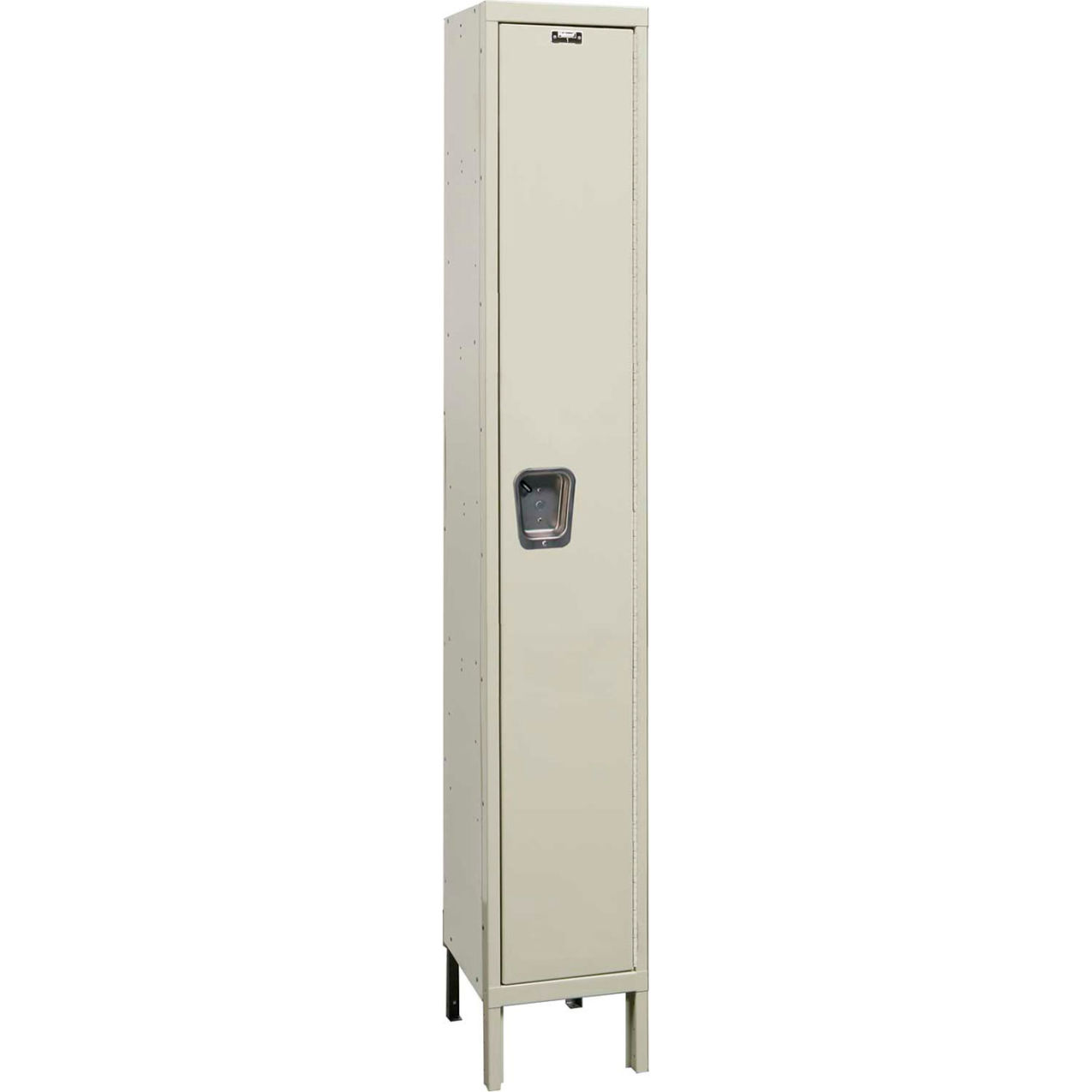 1-Tier 1 Door Maintenance-Free Quiet Locker, 15"Wx15"Dx72"H, Tan, Unassembled