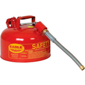 Type II Safety Can with 7/8" Spout - 2 Gallons - Red