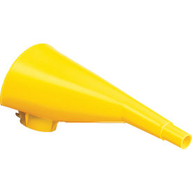 10" Polyethylene Funnel for Metal Type I Cans - Yellow