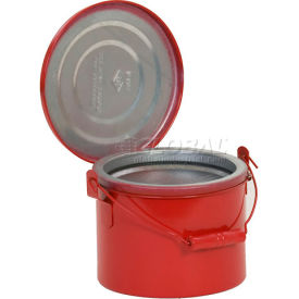 Bench Can - Metal - Red - 4 qt.