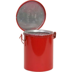 Bench Can - Metal - Red - 8 qt.