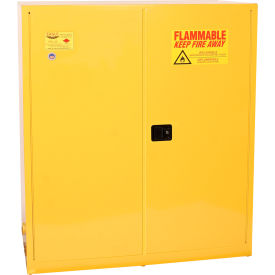Drum Cabinet 110 Gal. Capacity Vertical Manual Close Flammable W/ Drum Supports