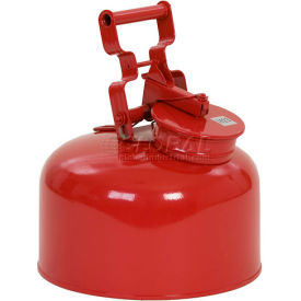 Disposal Can Galvanized - Red - 2.5 Gallons