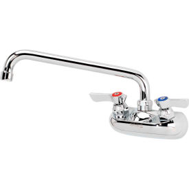 Silver Series 4" Center Wall Mount Faucet, 10" Spout