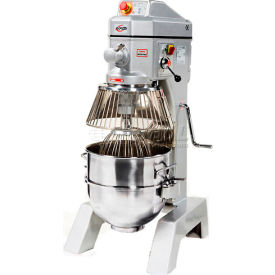 Planetary Mixer, 40 Quart, 3 Speed, Gear Driven, Stainless Steel Bowl, Digital Timer