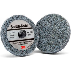 Roloc Deburr Finish PRO Unitized Wheel 2"x 1/4" TR MED Grit