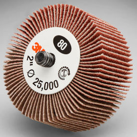 Flap Wheel Type 84 244D 2" x 1" x 1/4-20 External 60 Grit Aluminum Oxide